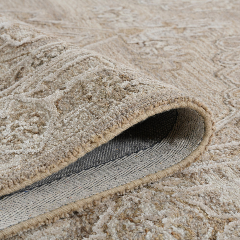 Vestige Oriental Design Hand-Tufted Camel Area Rug, Rectangle 3'6" x 5'6"