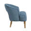 Fauteuil d'appoint luxueux en velours avec siège moelleux et pieds en bois massif, parfait pour l'élégance d'un salon contemporain-1013752648