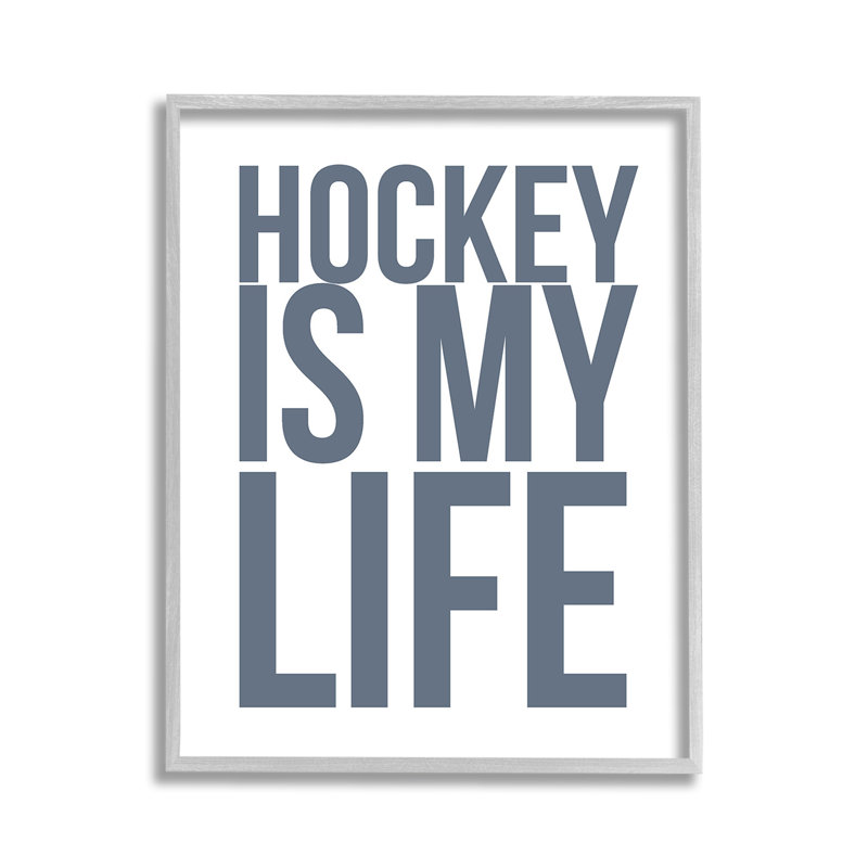 «Hockey Is Life», estampe numérique par Leah Straatsma, Estampe numérique Farmhouse, H 14 po x l 11 po