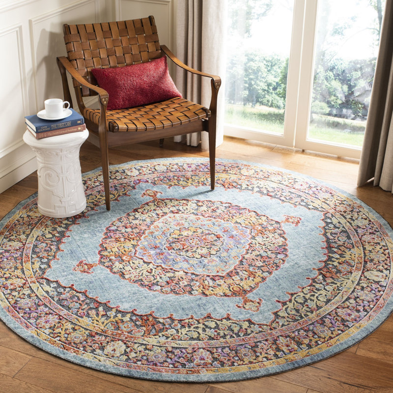 Younes Provance Performance Oriental Rug, Round 6'7"