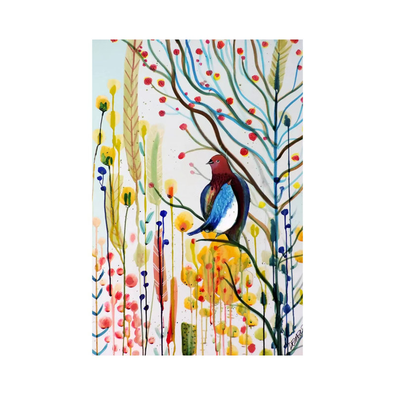 Sous Les Branches by Sylvie Demers - Wrapped Canvas Painting, 66.04 cm H x 45.72 cm W x 1.91 cm D
