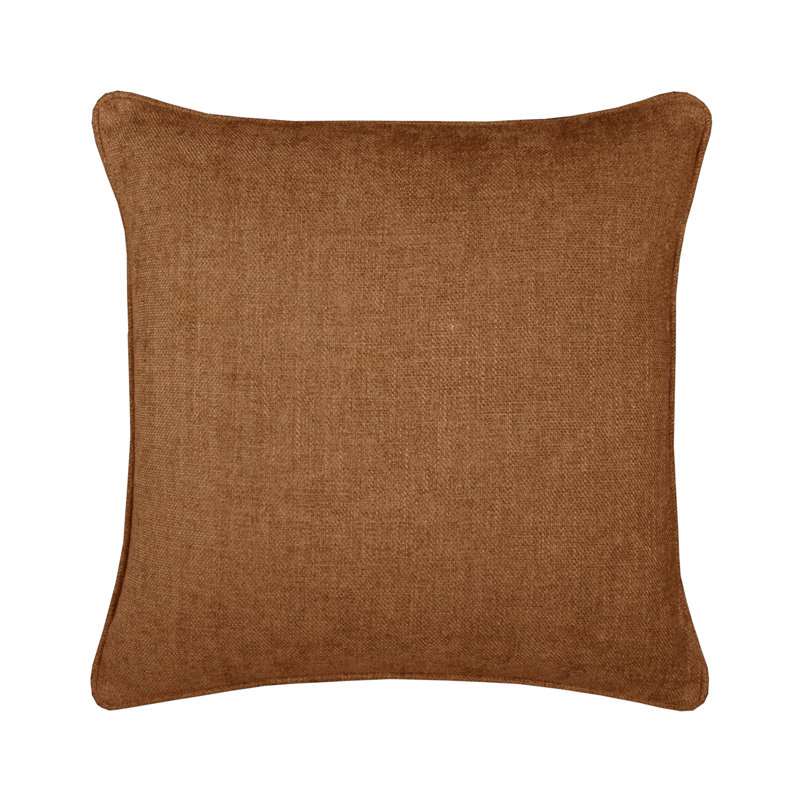 Braxston Square Pillow Cover & Insert, Brown Sugar