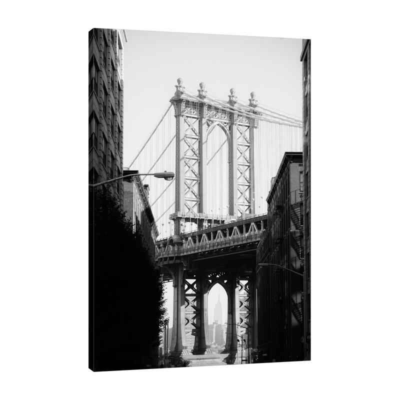 «Manhattan Bridge 1» par Sonja Quintero - impression sur toile tendue, H 24 po x l 16 po x P 1,5 po