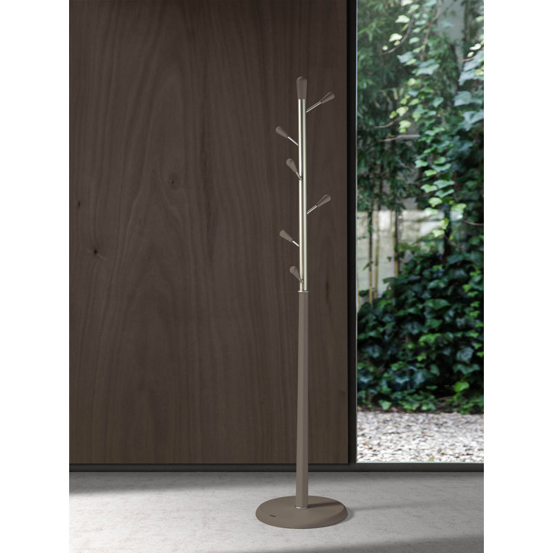 Beehler Freestanding 6 - Hook Coat Rack, Moka
