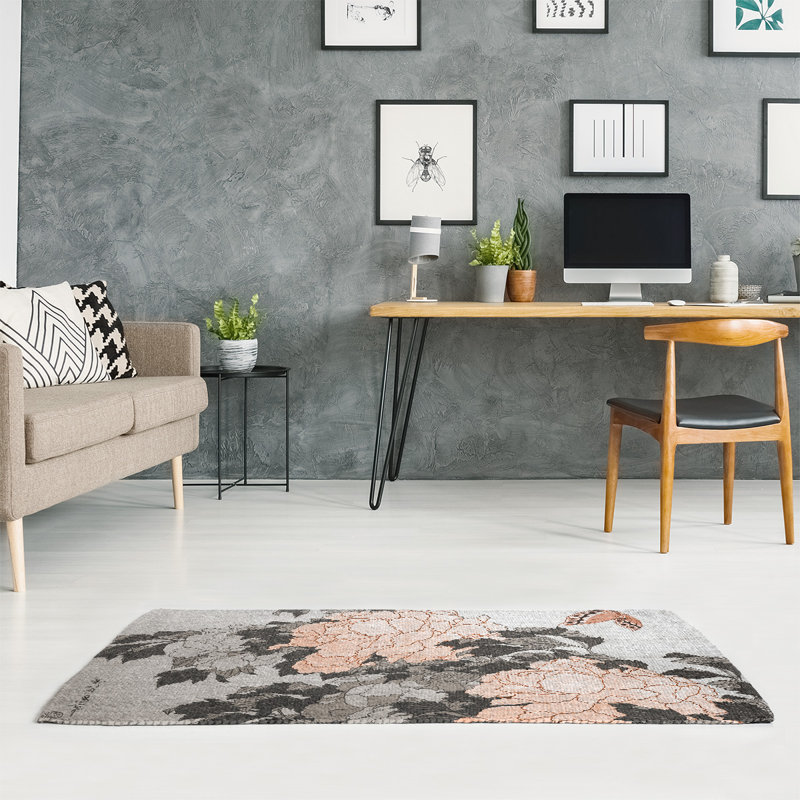 Chenille Floral Indoor Rug, Rectangle 2' x 3'
