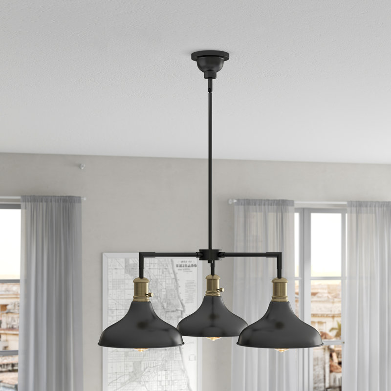 Luminaire suspendu pour dôme simple 3 lumières Irvington