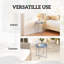 Round Metal Outdoor Side Table , 46cm cm W 46cm cm D-1747925001