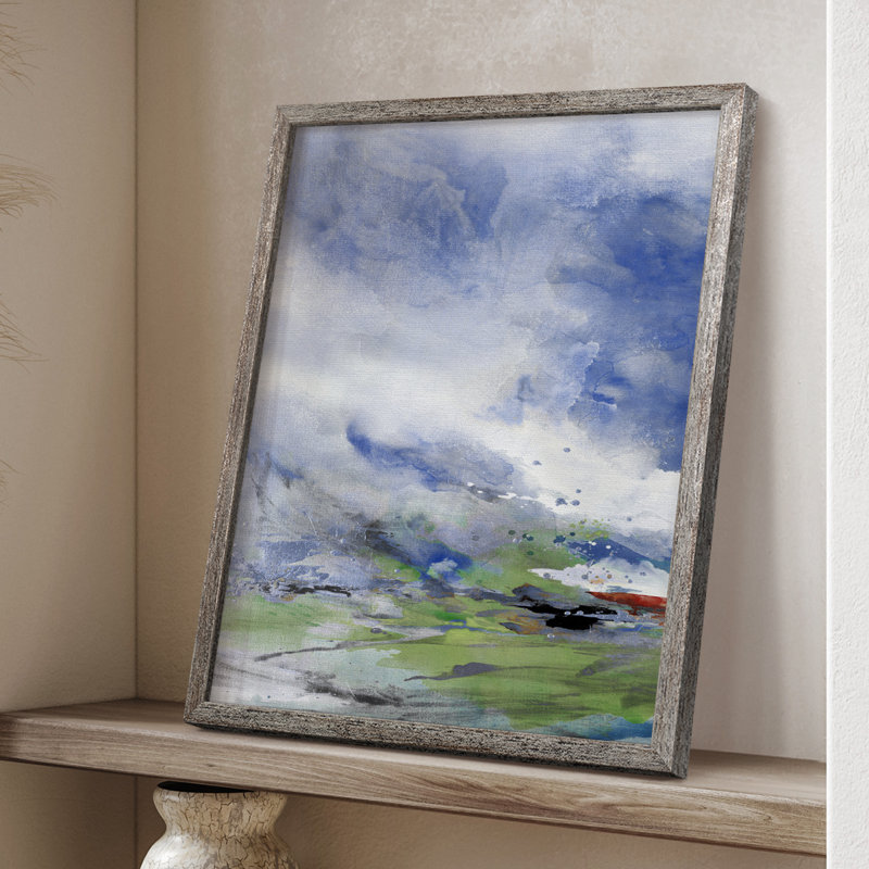 Spring Air I, reproduction encadrée - bois massif, H 11 po x l 9 po