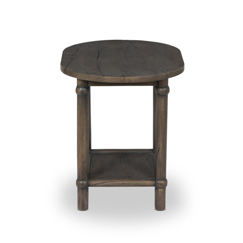 Charnes End Table, Antique Belgium Bleach