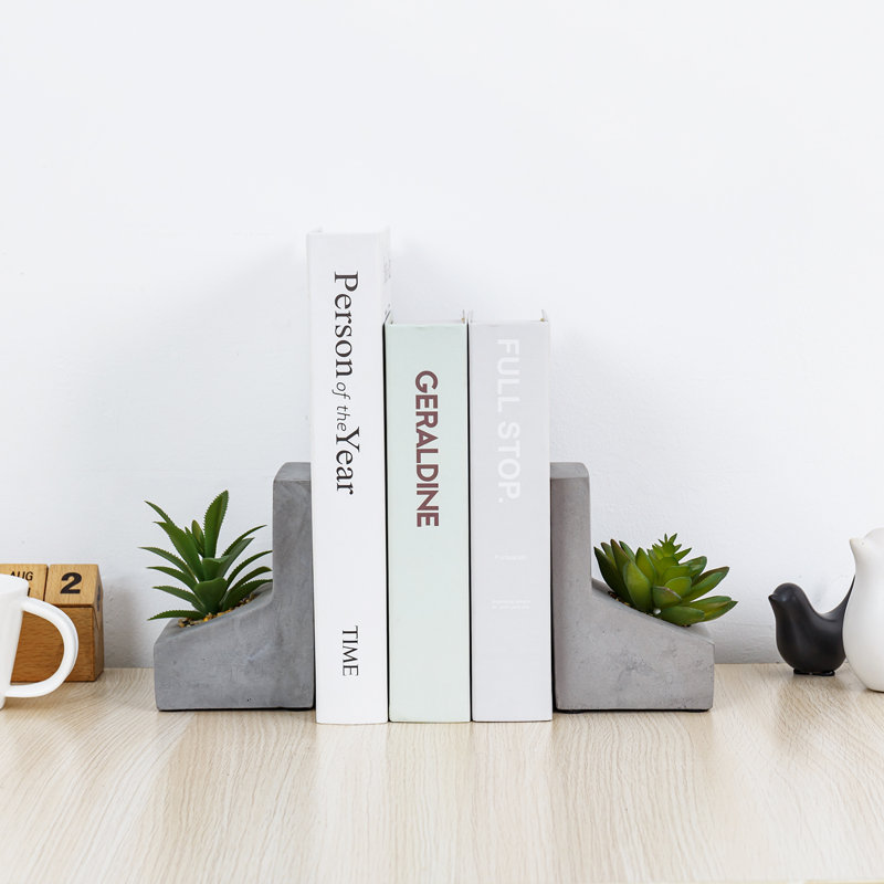 Concrete / Cement Non-Skid Bookends