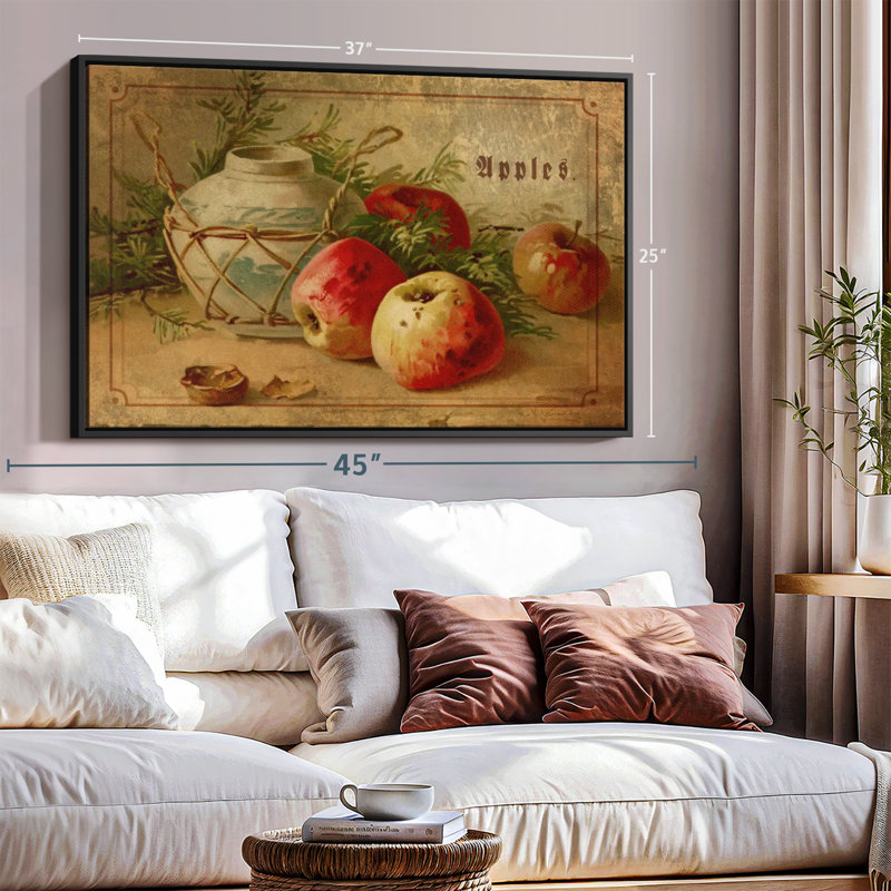 "Délicieuses pommes, art mural", H 25 po x l 37 po