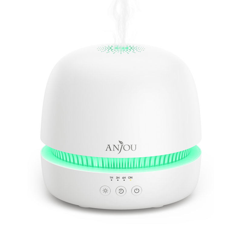 Essential Oil Diffuser With Remote Control, Humidifier With 6 Color Lights For Large Room, 4 Timer Setting, Auto Shut-off