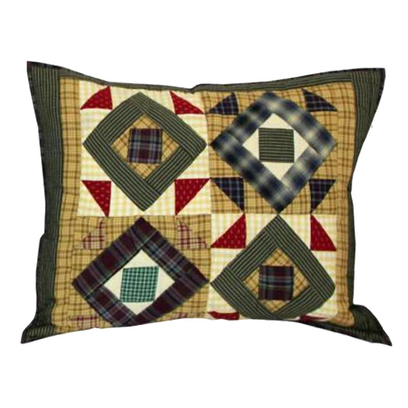 Prairie Road Cotton Percale Starburst Quilt, Super Queen Quilt + 3 Shams