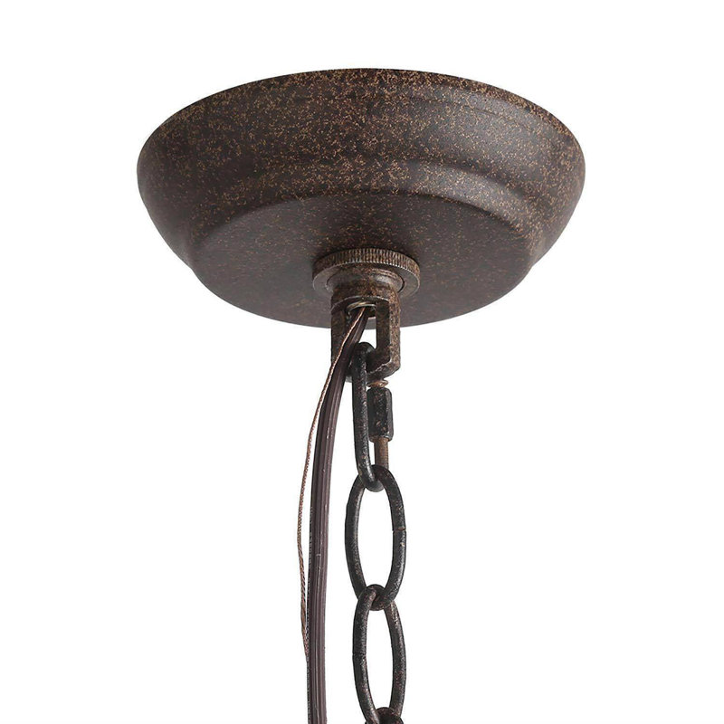 Lustre 5 lumières façon bougie Houghtaling, H 25,4 po x l 24,2 po x P 24,2 po