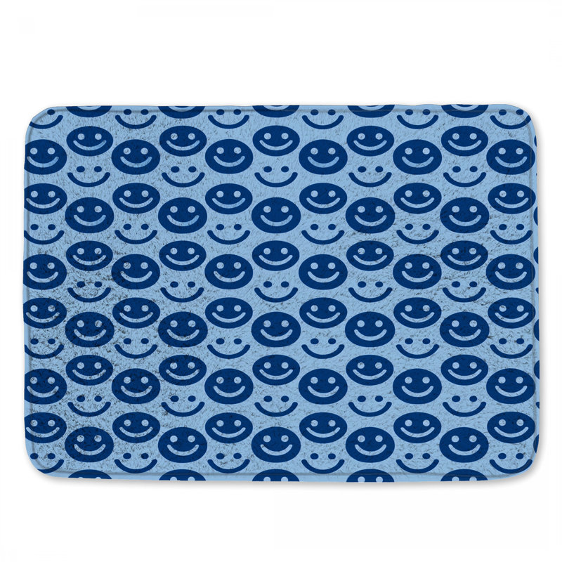 Tapis de bain Smiley, L 24 po x L 17 po