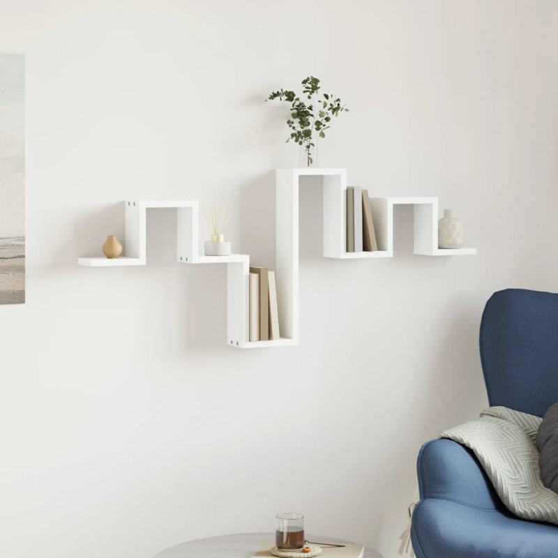 Oladapo Floating Shelf, White