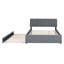 Lit plateforme tapissier grand avec lit gigogne simple TG Teddy-1341736044-1341736049