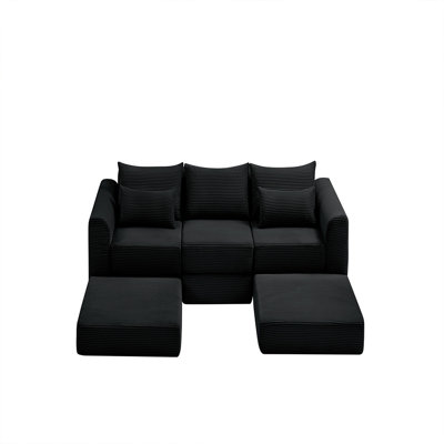 Modular Sectional Sofa (Black)
