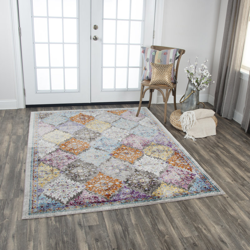 Elliot Geometric Indoor Rug, Rectangle 5' x 7'