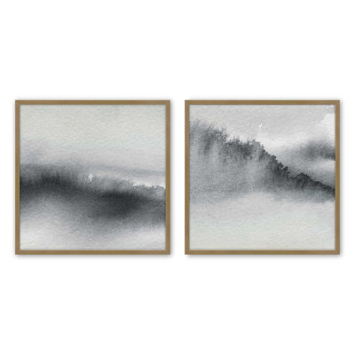 «Whispering Woods», ensemble de 2 reproductions sur papier mat d'archives dans un cadre