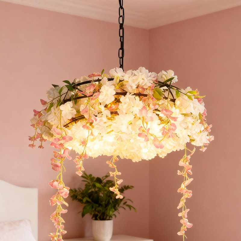 Lustre à fleurs 3 lumières
