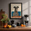 Dressed Hound Mid-Century - Framed Print-599916904-599916907