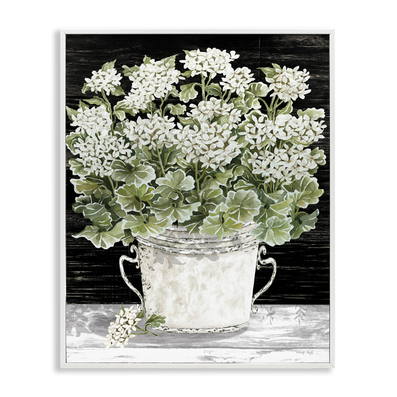 Art champêtre giclée par Baby Cindy Jacobs, Giclée encadrée blanc bord de mer, H 30 po x l 24 po