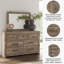Commode et miroir Keithland