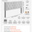 Light Grey Full Size Headboard, Diamond Tufted Headboard For Full Size Bed, Headboards With Steel Frame, W 56.3 X H (35.6-47.4) In, Adjustable Height