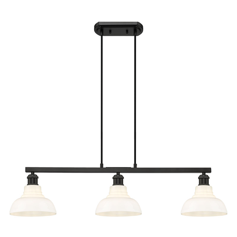 Luminaire suspendu linéaire à 3 lumières Bradney