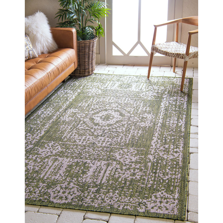 Cowie Green/Gray Indoor/Outdoor Area Rug