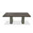 Cid Ari Dining Table, Rectangular Top, Gray