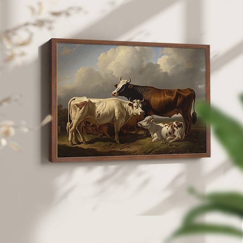 Faune, série XXVII, reproduction encadrée, H 16 po x l 20 po, Noyer