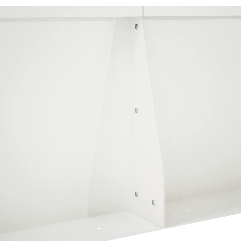 50 cm H x 80 cm W with 2 Panel(s) Included, 50cm H x 60cm W, White
