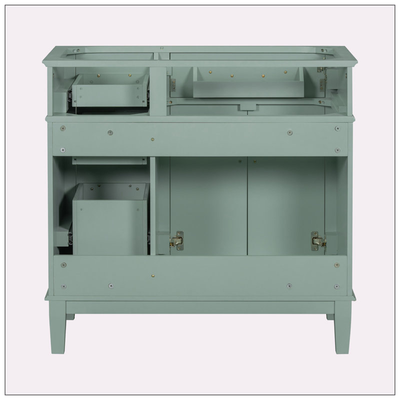 Base de meuble-lavabo simple 35,40 po seulement, Vert