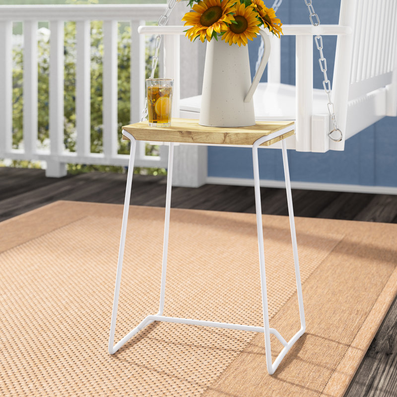 Bromborough Accent Stool, White