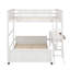 Full Over Full Bunk Bed With Desk