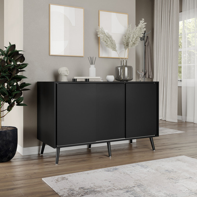 Rectangle Accent Cabinet, Black