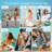 Alpaca Beach Towel Oversized 35" x 70", Stylish Sunglasses Animal Llama Print, Thin Lightweight Sand Free Quick Dry Microfiber Towels for Beach Yoga Camping Travel