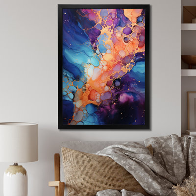 «Floretha Astrology Nebula Dance Fluid I», reproduction d'art sur toile