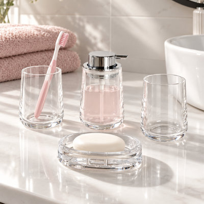 Magallon Plastic Bathroom Accessory Set