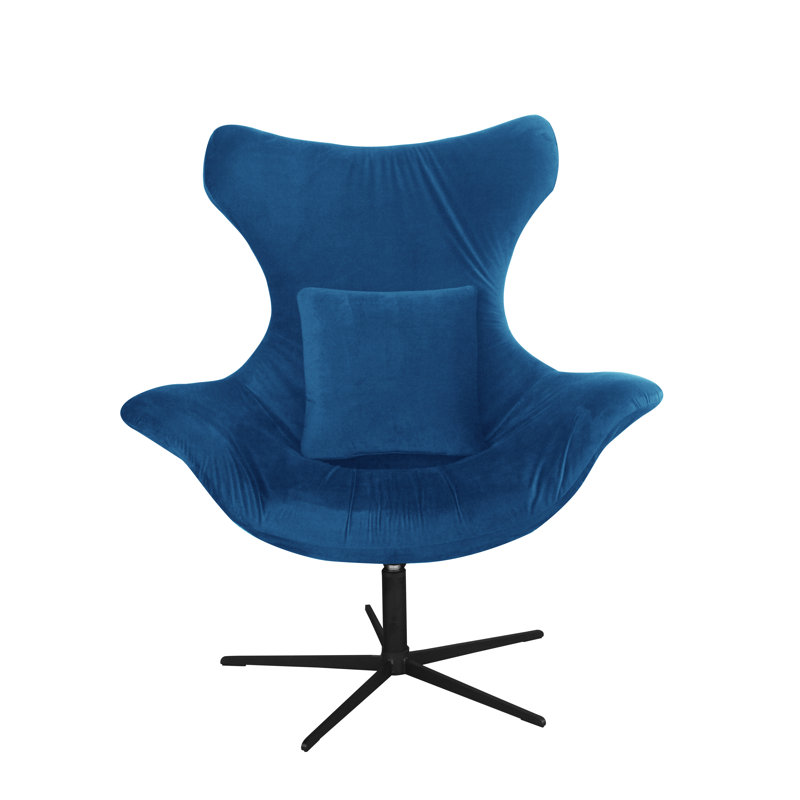 Swivel Lounge Chair, Blue