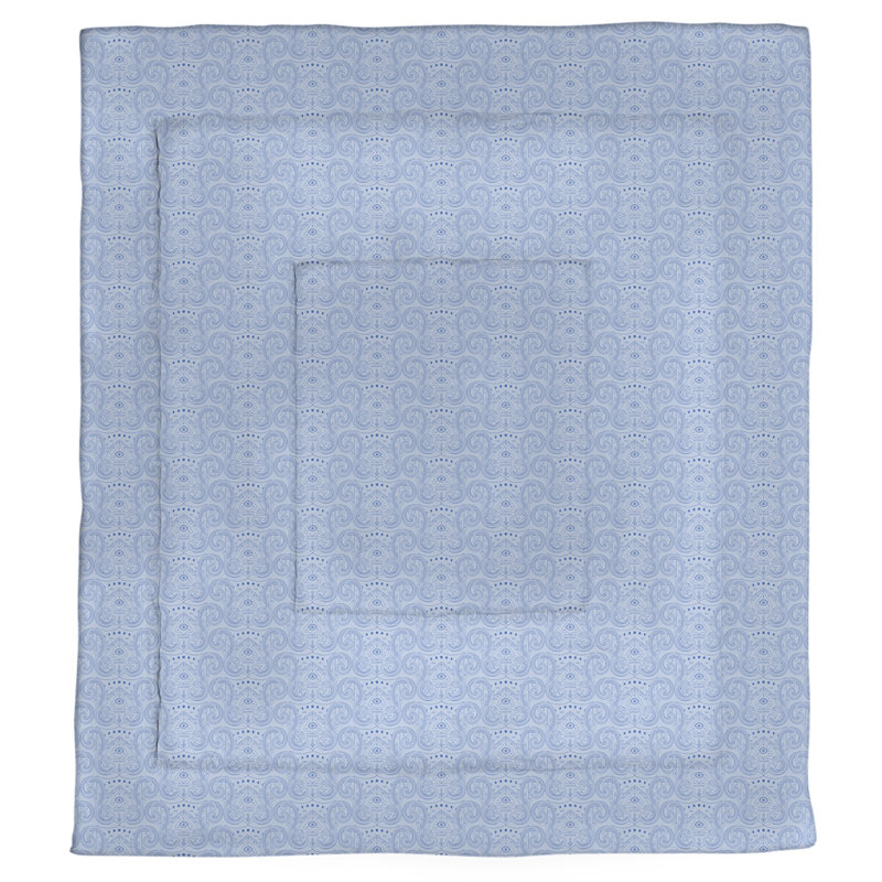 Édredon réversible simple motif pastel Katelyn Elizabeth, Édredon très grand, Bleu et pastel