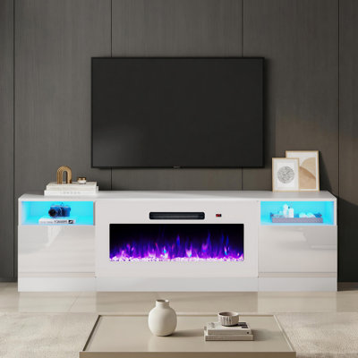 Bhhatu Electric Fireplace TV Stand