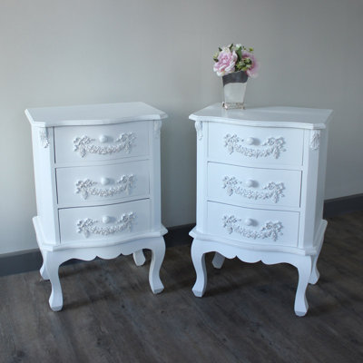 Greber 3 Drawer Bedside Table