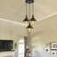 Wier 3 - Light Black Cluster Pendant