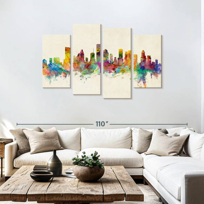 Houston texas skyline iii Sireci, H 48 po x l 75 po