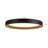 Chrysander 12-in Black dimmable LED Flush Mount with Gold Accents-124959470