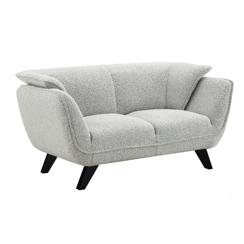 Causeuse Boucle gris clair, Gris clair