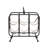 Aimee 6 Bottle Tabletop Wine Bottle Rack in Black